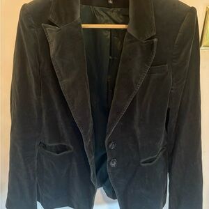 PAIGE Dark Green Velvet Women's Blazer